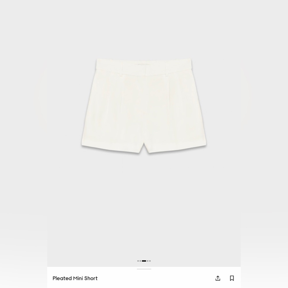 Aritzia Babaton Pleated Mini Shorts